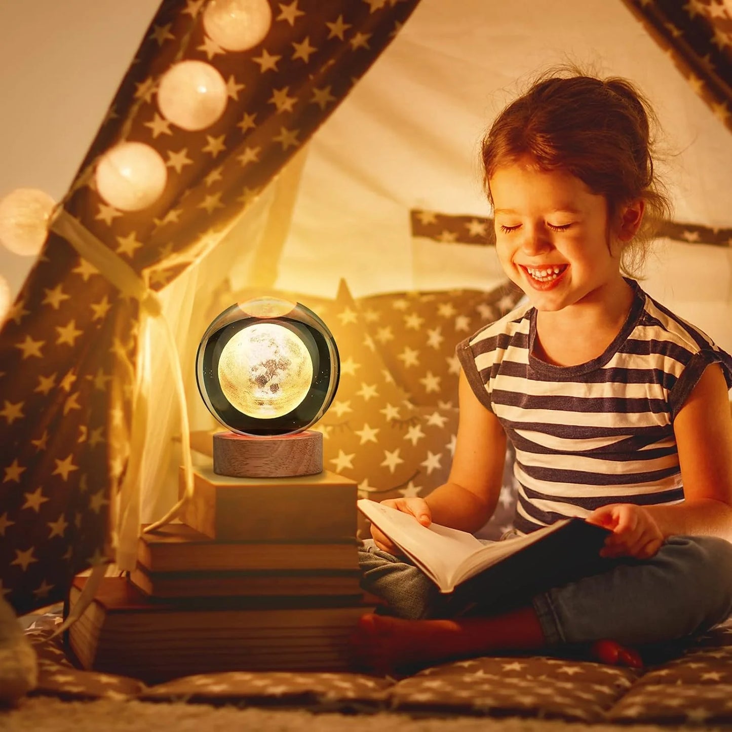 Lámpara Luna 3D
