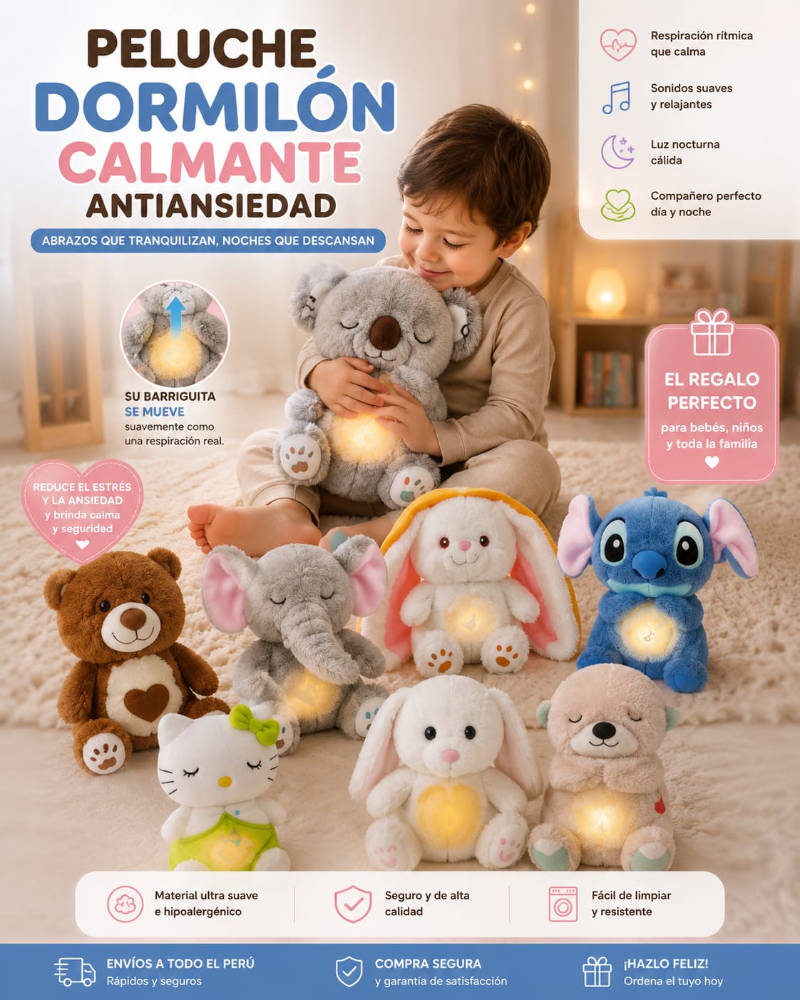 PELUCHE DORMILON -RELAJANTE-ANTIANSIEDAD