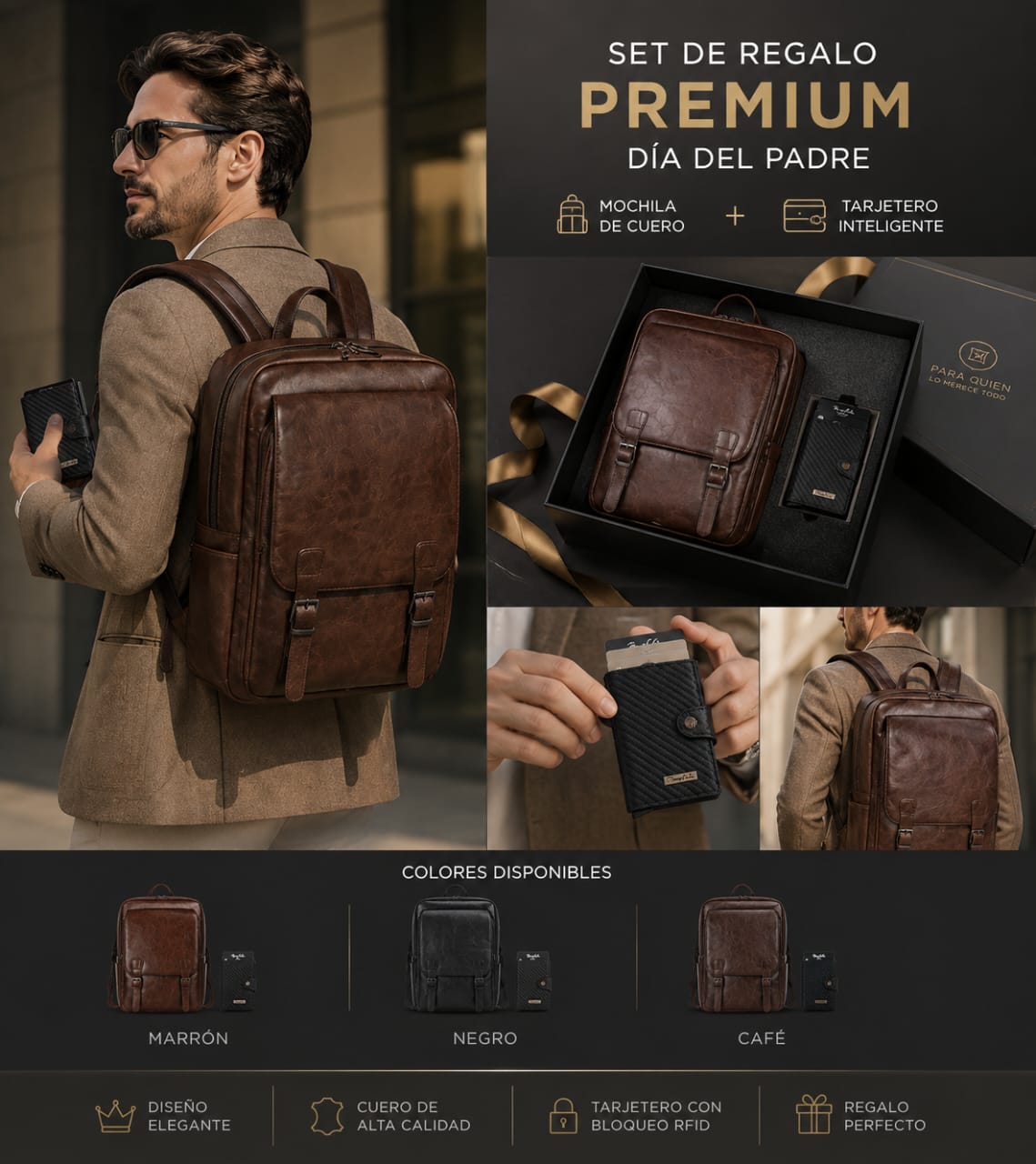 SET DE CUERO PREMIUM
