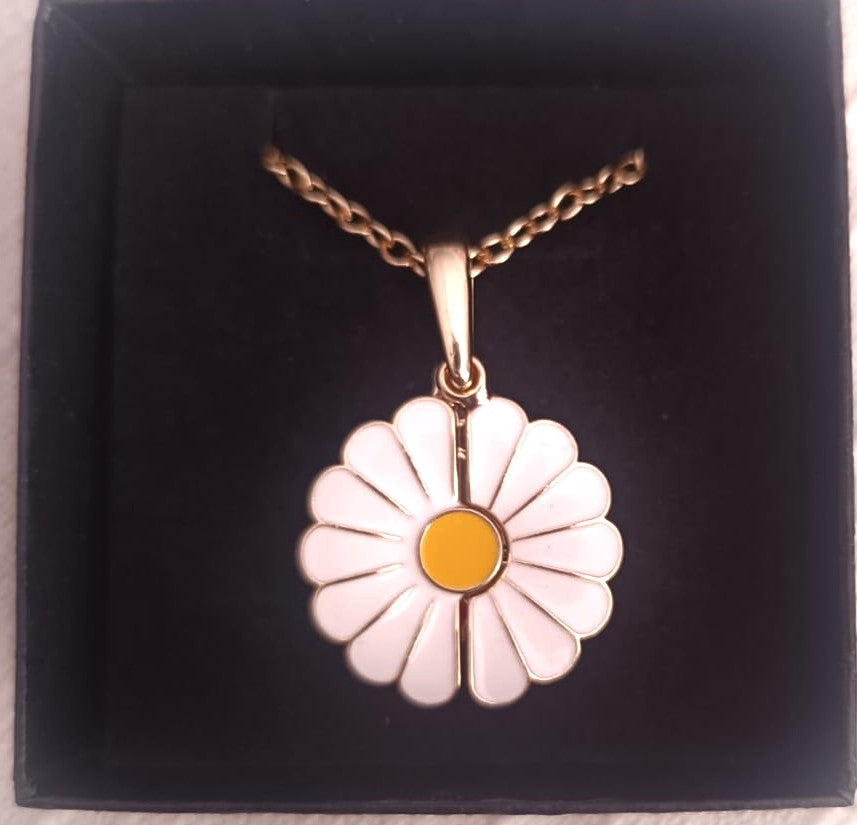 COLLAR MEDALLON MARGARITA CON MENSAJE