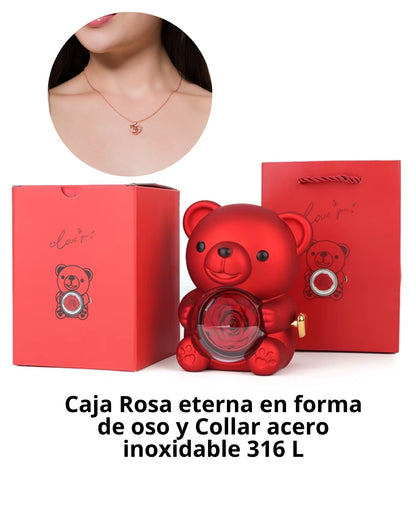 OSITO JOYERO + COLLAR DE CORAZON