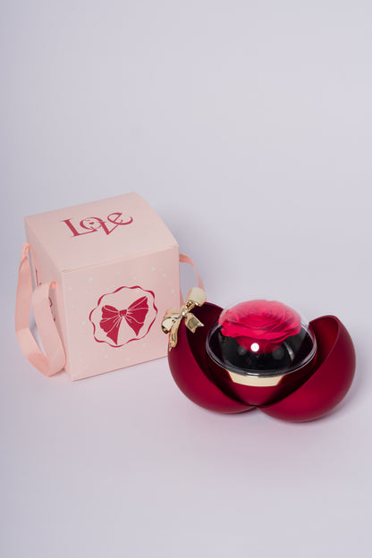 Empaque bola Rosa y Collar de corazon 316L